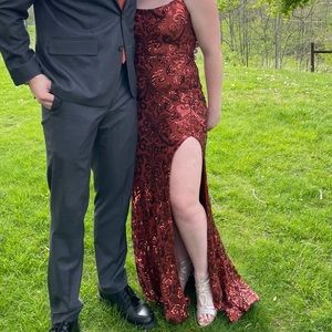 Rust colored Prom Dress